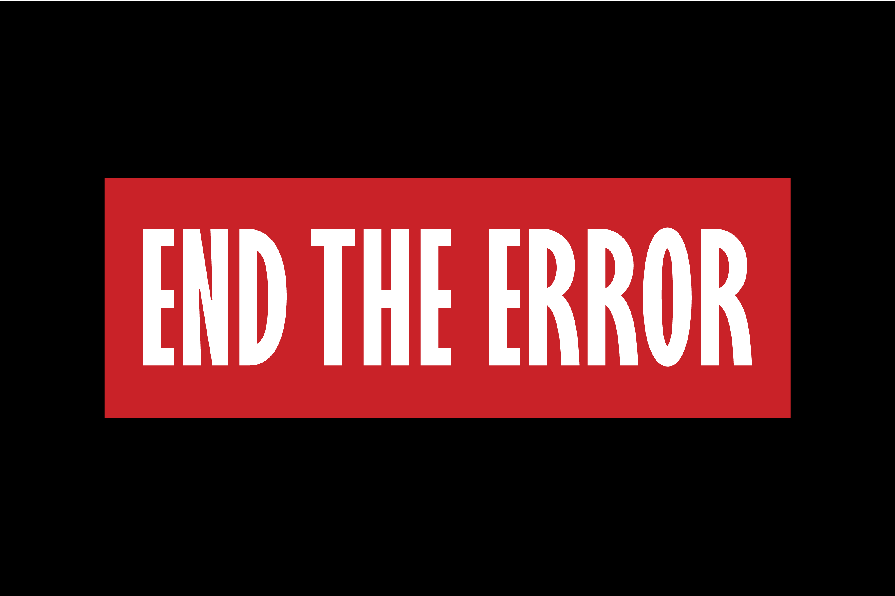 End The Error horizontal logo