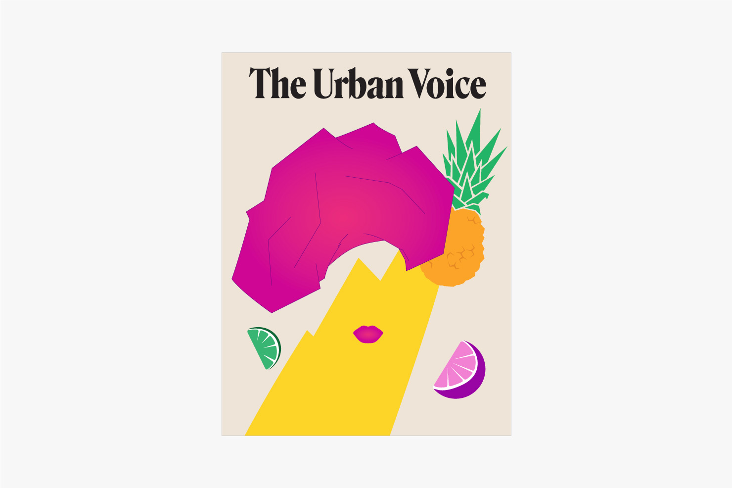 The Urban Voice printed cover design